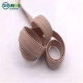 China wholesale customized colorful fashion tpu mobilon tape anti-slip elastic tape silicone drip elastic tape for bra underwear